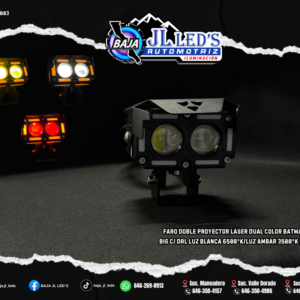 Faro DOBLE proyector Laser Dual Color BATMAN DRL Par