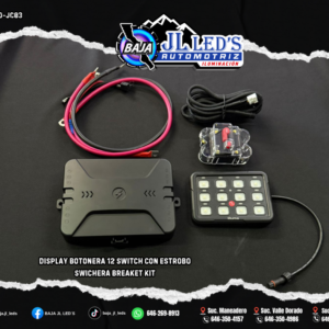 Display botonera 12 switch con ESTROBO Kit