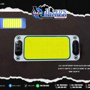 Luz LED Interior COB Slim Fit 15cm con Switch (60W / 10-30V)