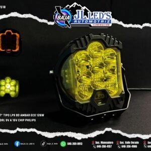 Faro LED 7" Tipo LP9 BD - Ámbar 120W con DRL (Edición Eco)