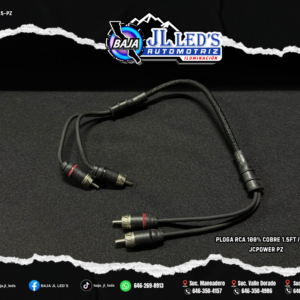 JCPOWER PLOGA RCA 100% COBRE 1.5FT / 45CM PZ