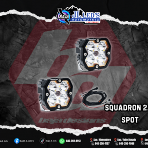 Baja Designs Squadron 2.0 Sport Black LED Auxiliary Light Pod Pair SPOT