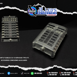Porta fusibles co 12 servicios tipo ATC