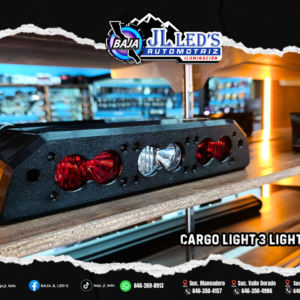 Tercera Luz de Freno LED para Ranger - White Cargo & 3 Puntos Rojos